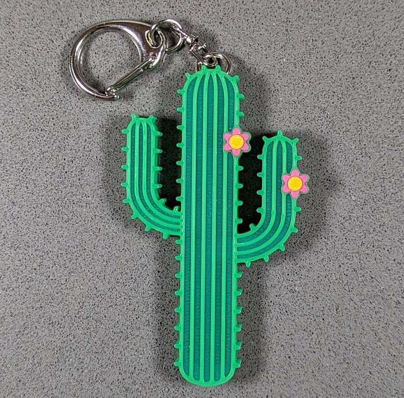 Saguaro Cactus Keychain - Etsy
