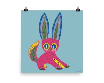 Conejo Alebrije - Impression artistique