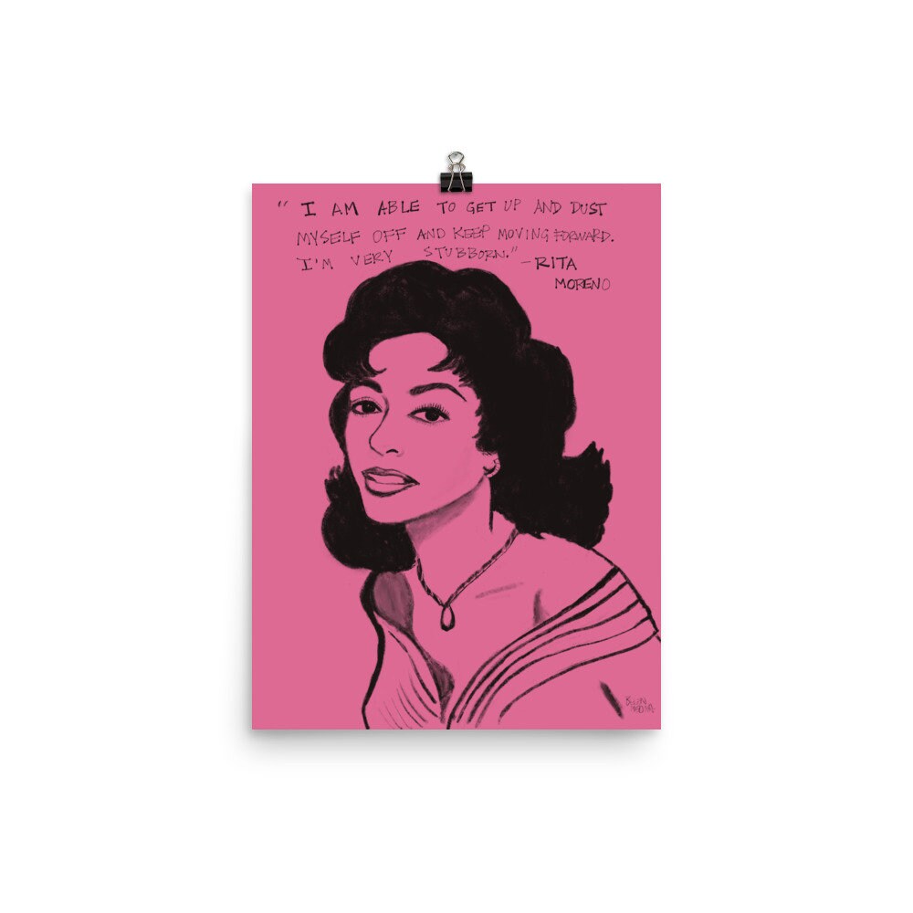 Rita Moreno Art Print Etsy