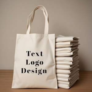 Custom Tote Bags With Your Logo, Wholesale Custom Promotional Bags, Photo or Text Print, Bulk Personalized Bag, Multi Color Print