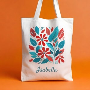 Matisse-Inspired Floral Design Tote Bag | Eco-Friendly Pure Cotton Tote Bag - Aesthetic Shopping Bag for Everyday Use