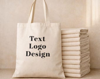 Custom Tote Bags With Your Logo, Wholesale Custom Promotional Bags, Photo or Text Print, Bulk Personalized Bag, Multi Color Print