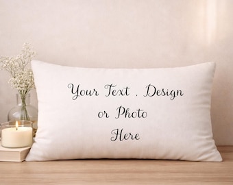 12x20 Pillow Cover, Custom Lumbar Pillowcase, Decorative Cushion Cover, Personalized Home Decor, Modern Throw Pillow