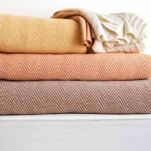 Herringbone Blanket , Gifts for Mothers Day, Cotton Blanket, TURKISH BLANKET, Cozy Blanket, Bed Blanket, Woven blanket, Christmas Gift