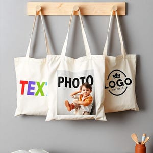 Custom Tote Bag, Promotional Tote Bag, Shopping Bags With Your Logo, Personalized Tote Bag, Custom Name Embroidered Tote Bag, Canvas Tote