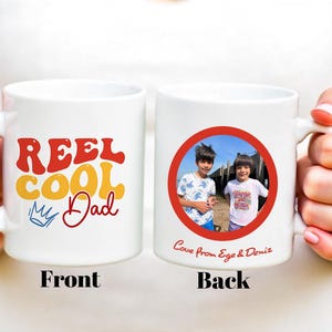 Personalized Father&#39;s Day Mug - Custom Photo Dad Gift - Funny & Sentimental Dad Coffee Cup - Gift from Kids