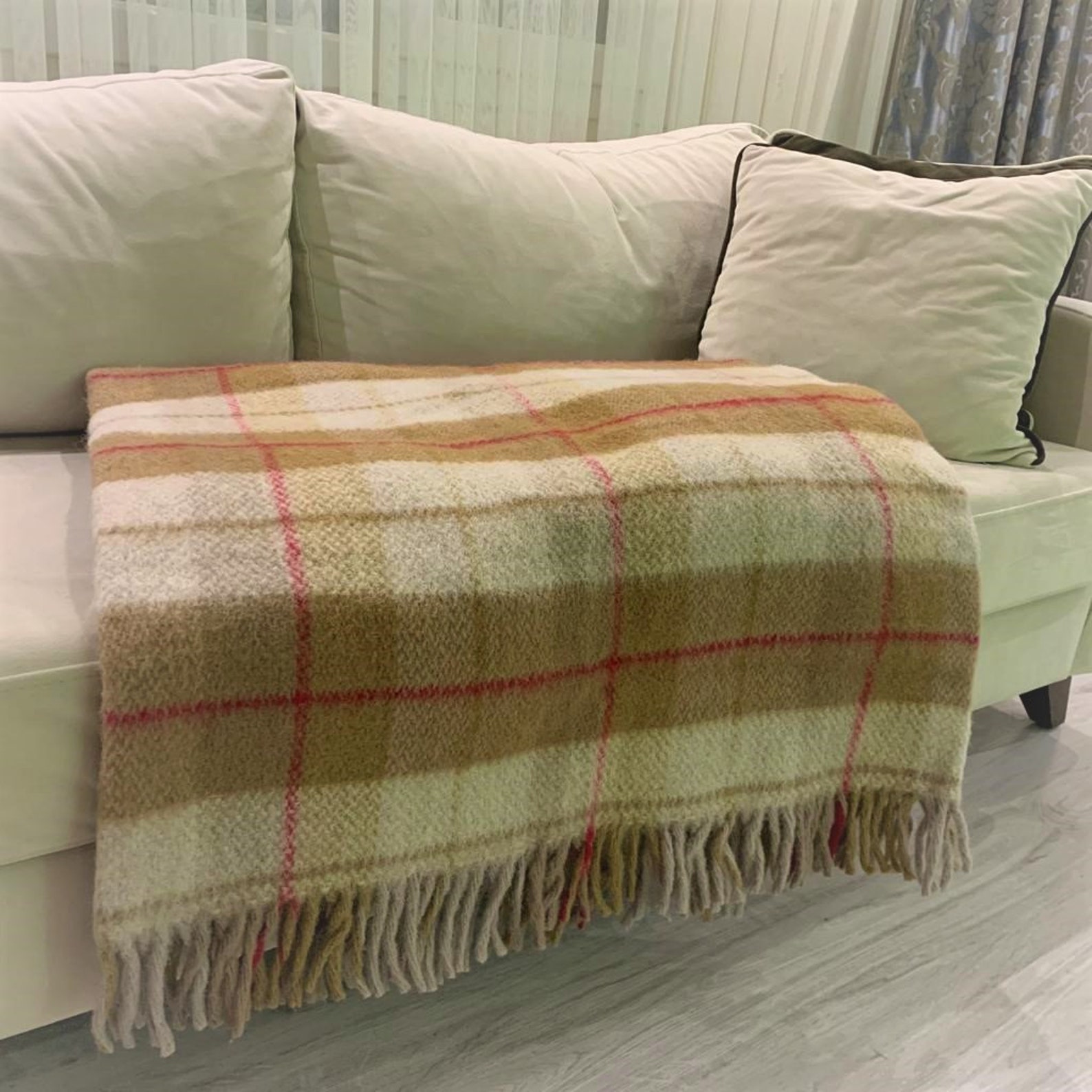 Wool Throw Pure Wool Blanket Wool Throw Blanket Etsy