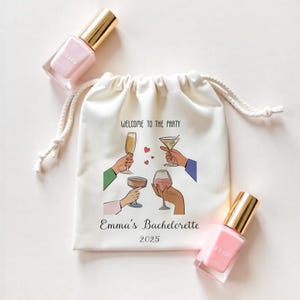Personliga baksmälla-kit-påsar - Anpassad möhippa-återhämtningspåse - Bröllopsgåva - Italiensk festpresent - Handritat dryckes-kit