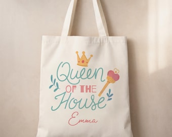 Personalized Mom Tote Bag - Best Mom Gift - Custom Mother's Day Gift - Mommy Shopping Bag - World's Best Mom Custom Name Tote