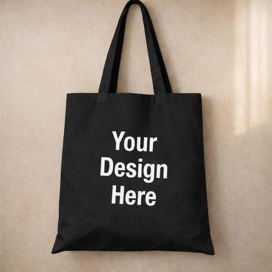 Custom Black Tote Bags With Your Logo, Wholesale Custom Promotional ...