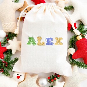 Personalized Goodie Bag - Kids Goodie Bag - Customized Goodie Bag - Custom Name Party Favor - Children's Name Bag - Drawstring Bag