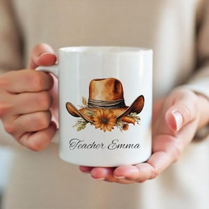 Taza personalizada para profesores: el mejor regalo para profesores, taza de café con nombre personalizado, regalo de agradecimiento para profesores, regalo de fin de año o de Navidad