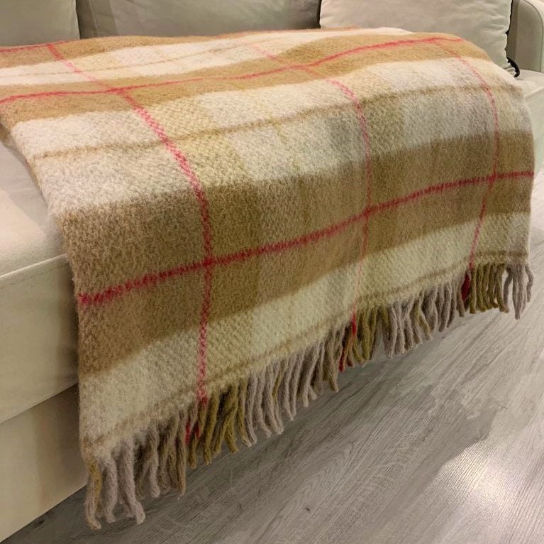Wool Throw Pure Wool Blanket Wool Throw Blanket Etsy