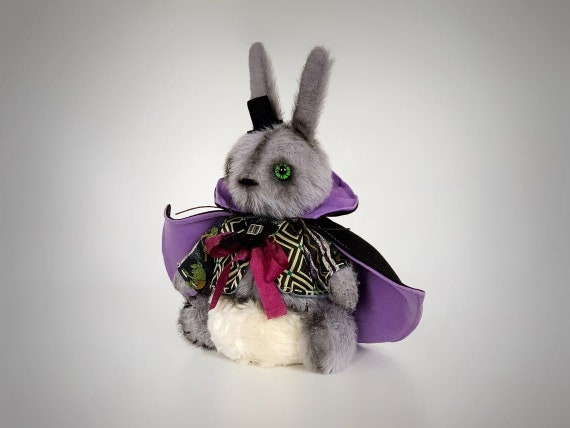 Creepy Plush Bunny Scary Plush Doll Dracula Vampire Plush 