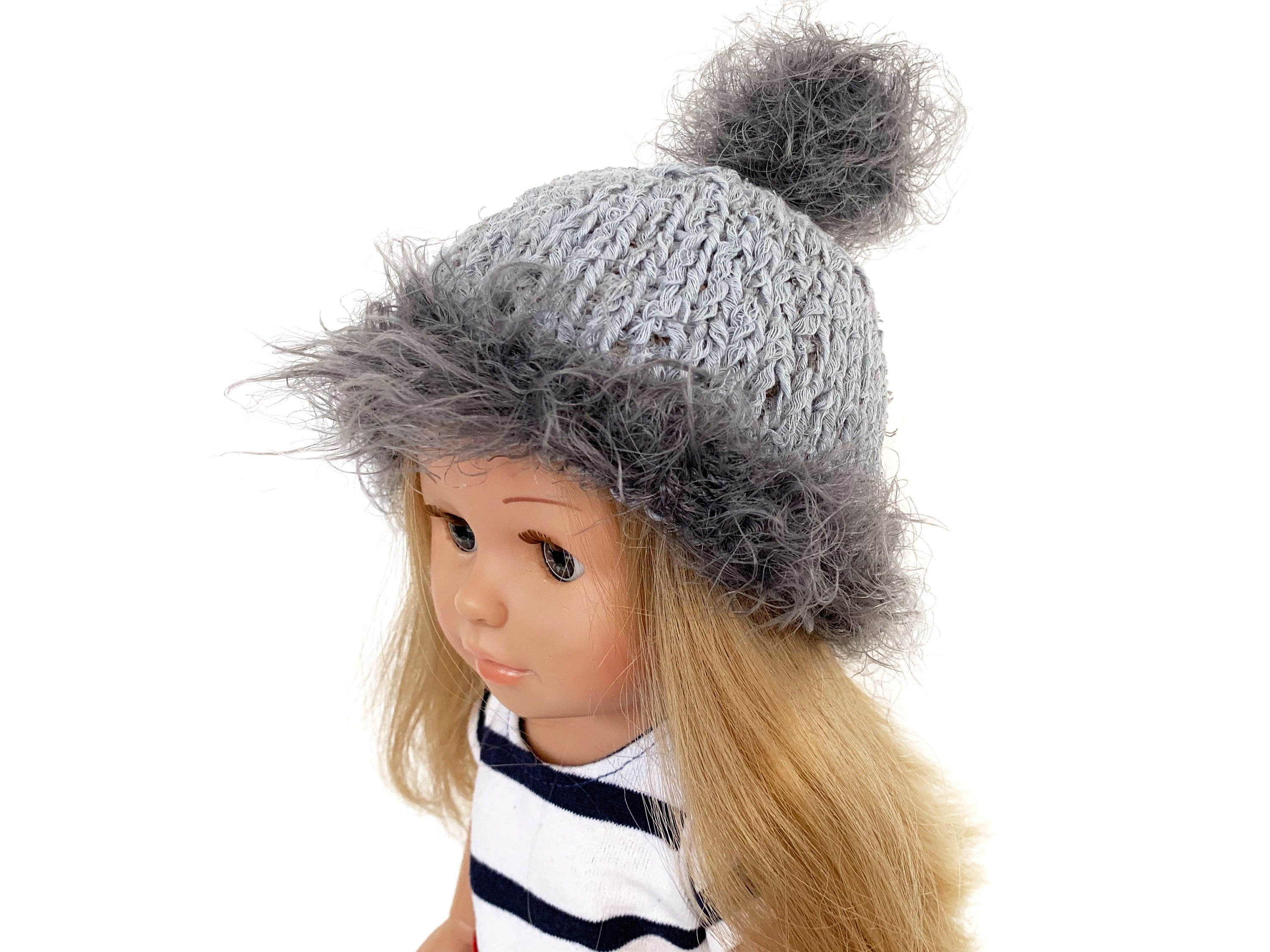 18 inch doll hat American girl clothes Crochet doll hat Etsy
