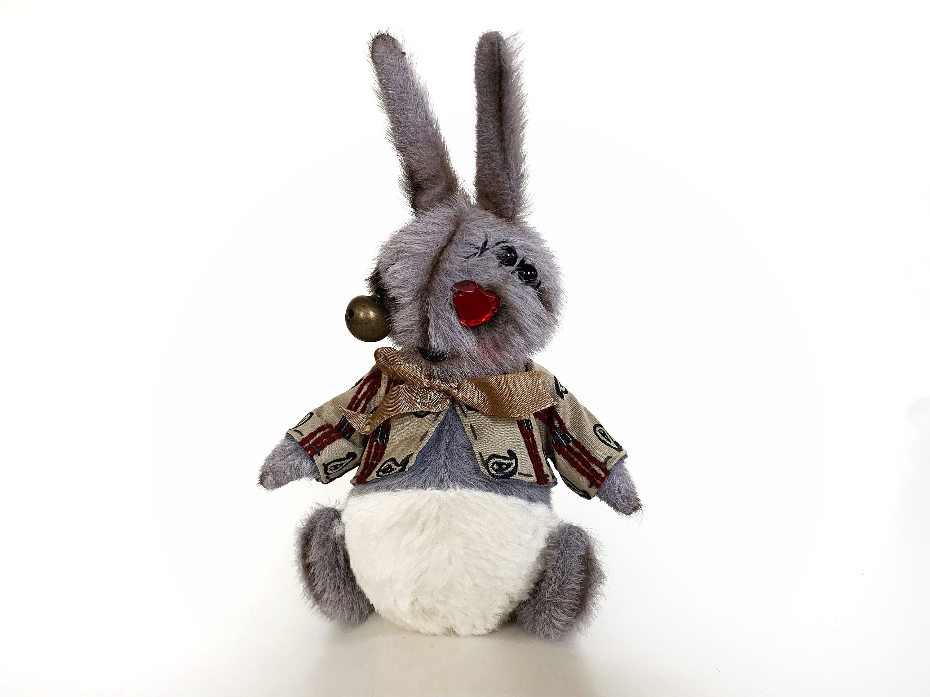 【ミヤタケイコ】うさぎ 黒 ハンドメイド ぬいぐるみ アリス kawaii ミヤタケイコ】うさぎ 黒 ハンドメイド ぬいぐるみ アリス