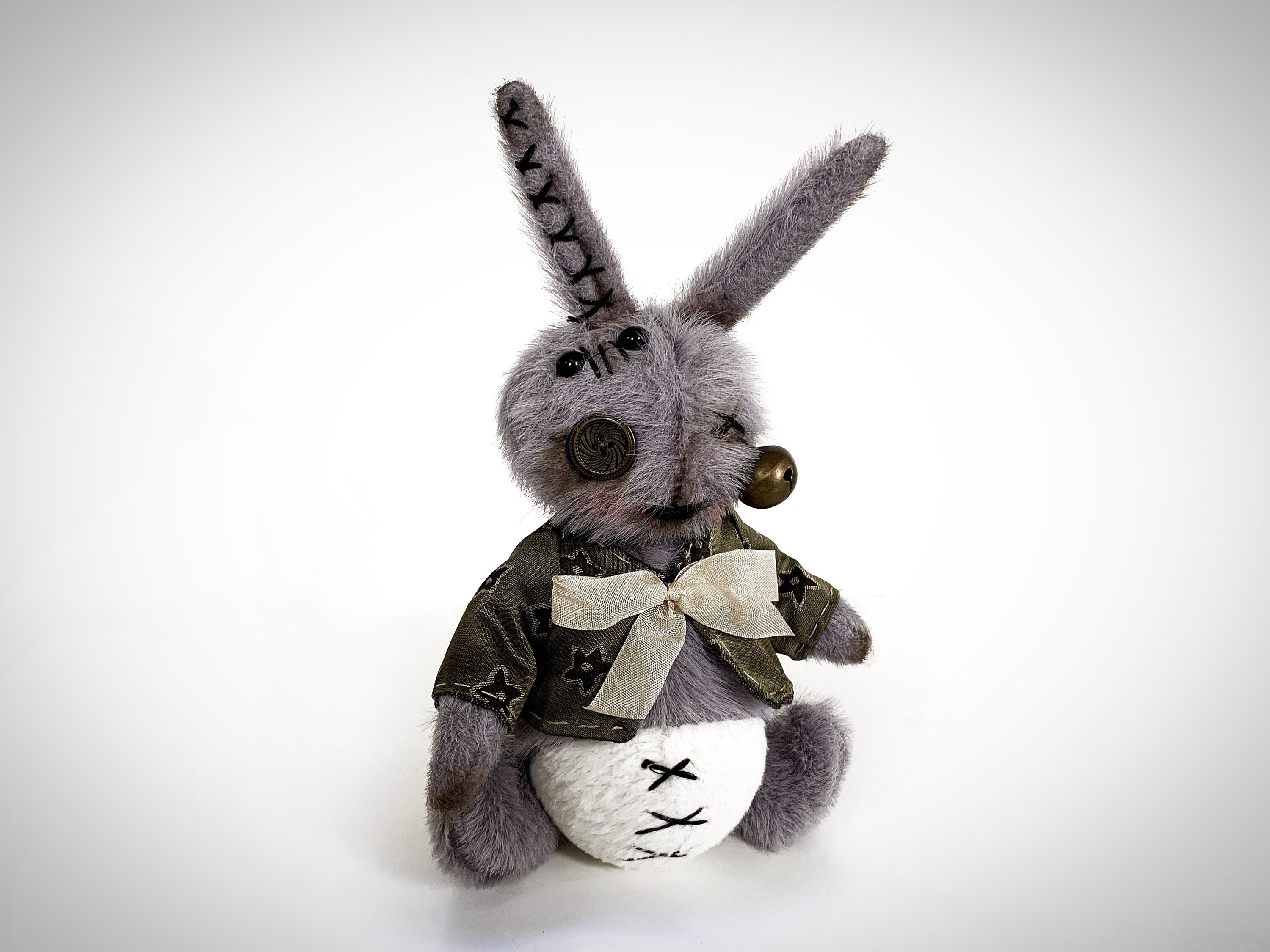 creepy bunny plush drawing