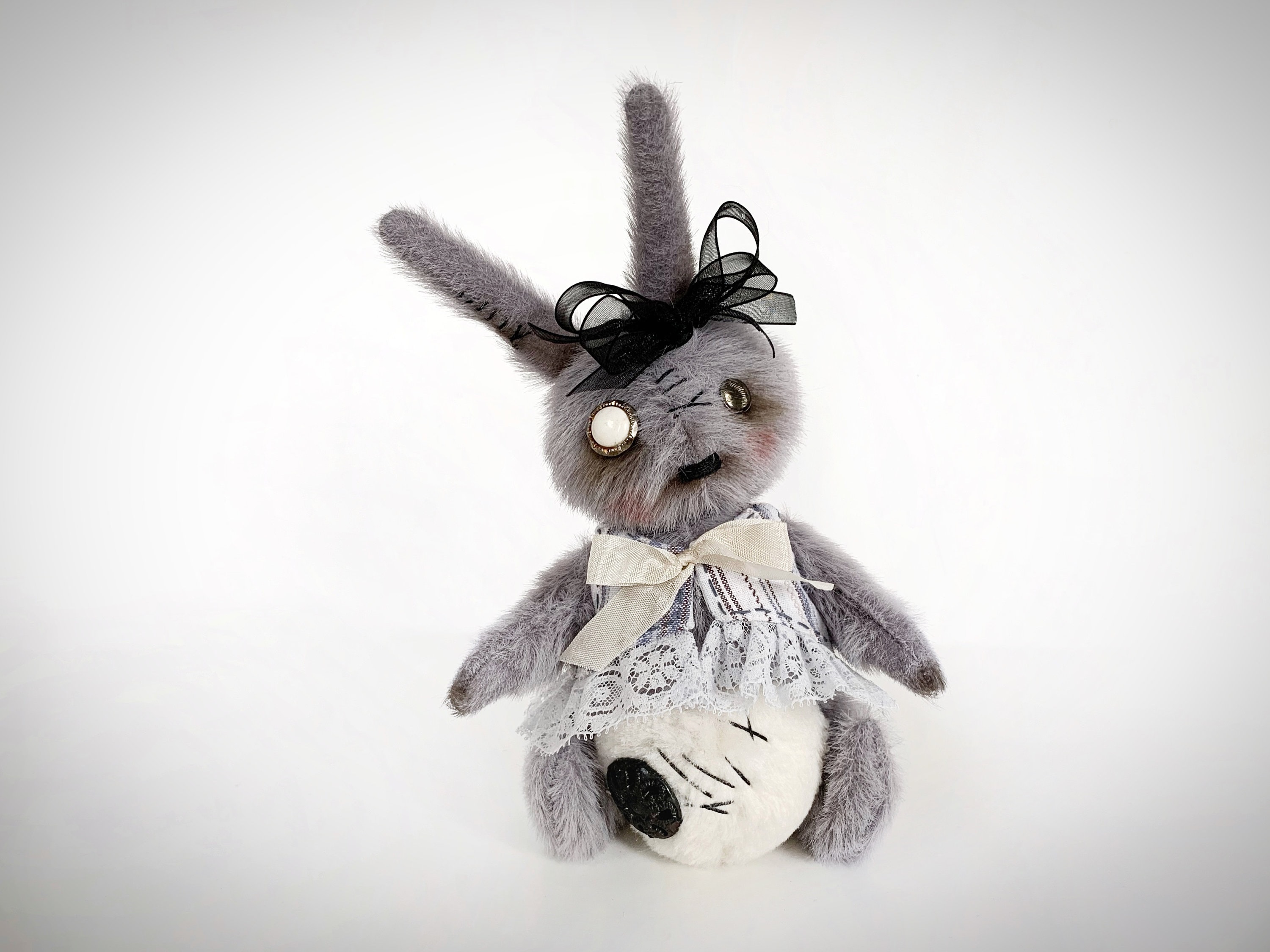 Dark Series Plush Rabbit Toy Pentacle Moon Vampire Doll Stuffed Gothic Rock  Style Bunny Halloween Plush Kids Toy Home Decor