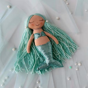 Beautiful Fairy Mermaid Doll,  Textile Mermaid, Nursery Decor Mermaid, Sea Doll