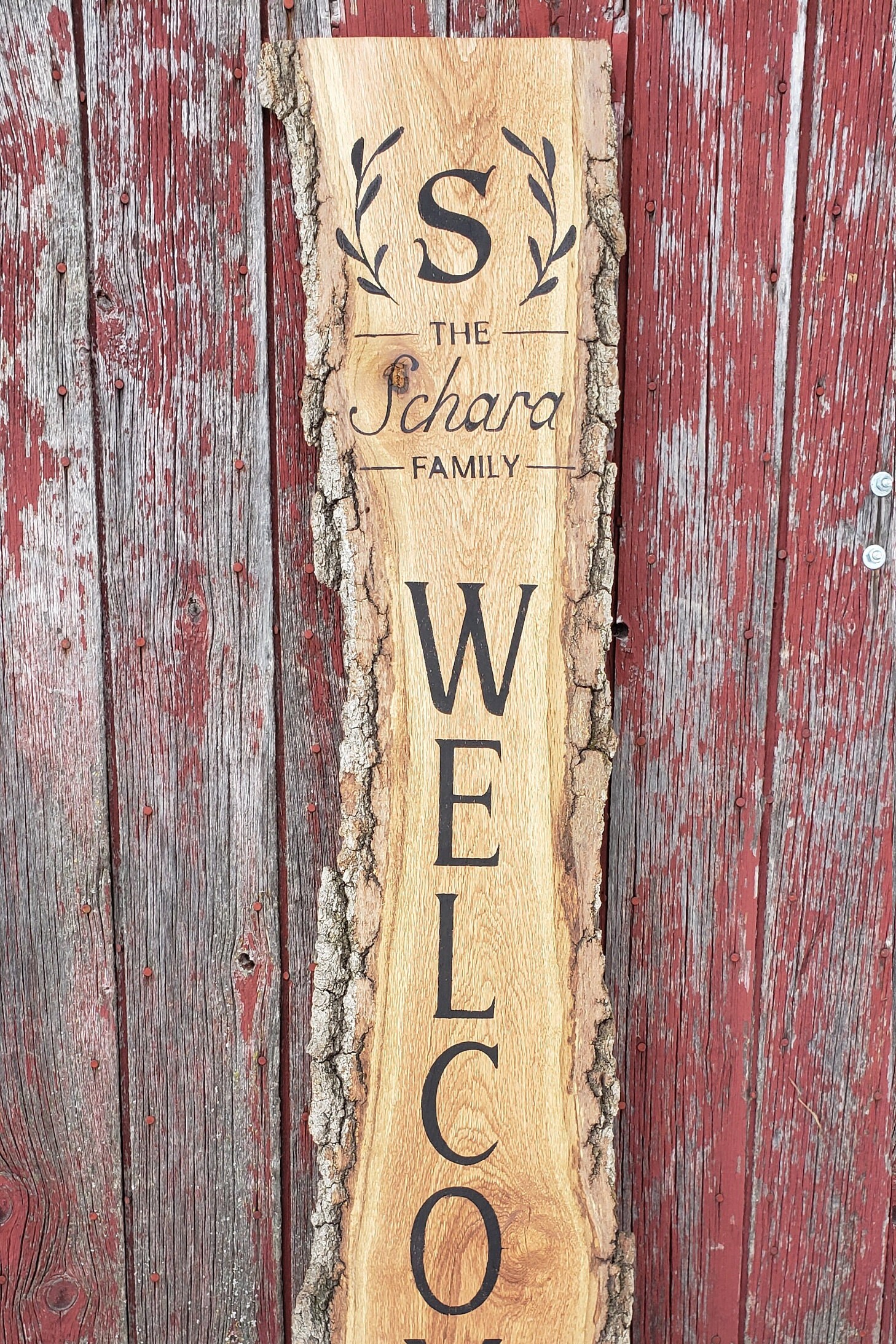 Custom Personalized Family Wooden Name Sign Farmhouse - Etsy