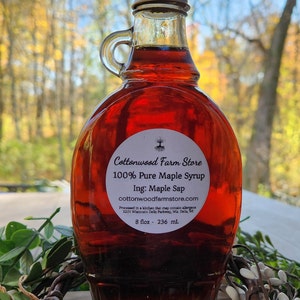 Wisconsin Ahornsirup, 100% reiner Ahornsirup, Frühstücksgewürz, Ahornsirup aus der Region Farm-to-Table, kleine Charge, natürlicher Süßstoff