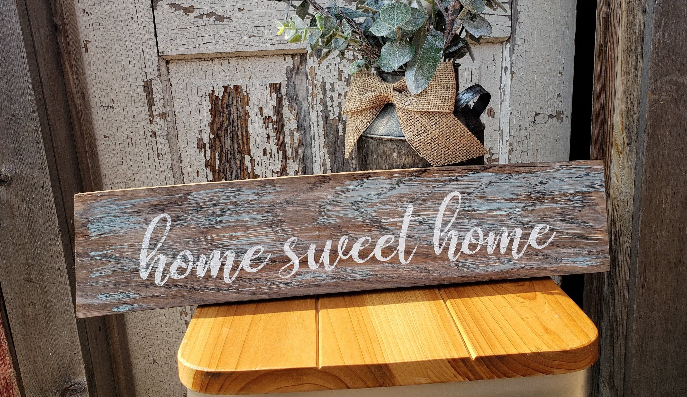 Home Sweet Home Wood Sign, Home Sweet Home Sign for Wall, Home Sweet