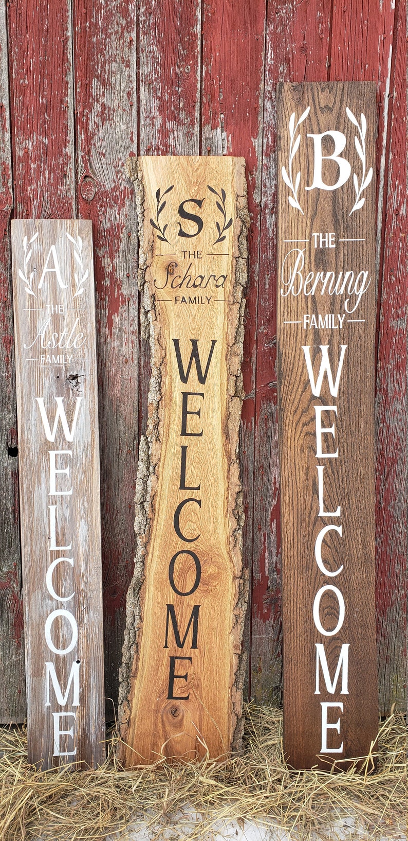 Personalized Family Welcome Sign Family Name Welcome Sign - Etsy