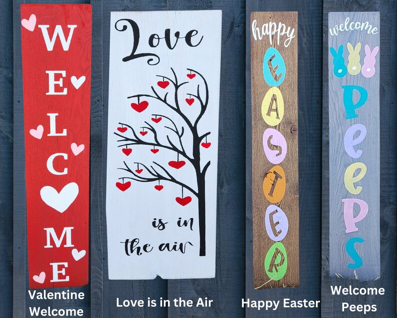 Customized Reversible Porch Sign Customizable Sign for Porch Etsy