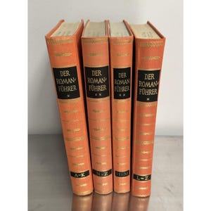 Der Romanführer Book Set By Wilhelm Olbrich German Literature Guide 4 Volumes 1950s Edition