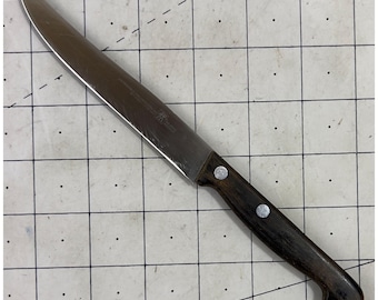 J.A. Henckels Kitchen Slicing Knife 777 Rosewood Handle Solingen Germany VG+