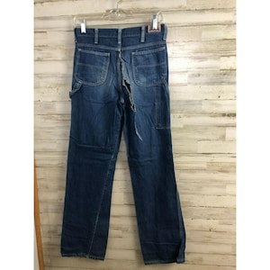 Vintage Wrangler 335SPWR Men&#39;s Naturally Worn Distressed Jeans 29X32 1970&#39;s