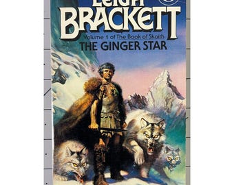 The Ginger Star par Leigh Brackett, 1979 science-fiction vintage broché 1ère édition 3ème impression