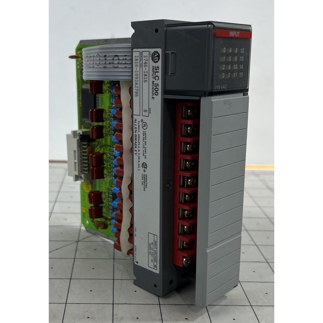 Slc Block Numbers Allen-bradley SLC 500 1746-IA16 Input Module 16-point Terminal Block ...