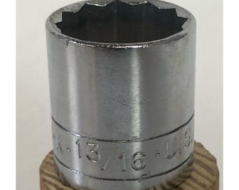 S-K Tools 45126 3/8" Dr. 13/16" 12pt SAE Chrome Socket SK New