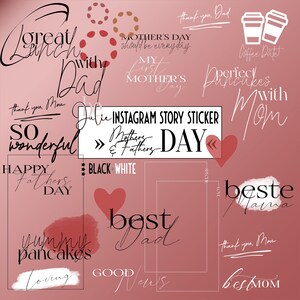 80+ MOTHERSDAY FATHERSDAY PNGs Instagram Story Sticker