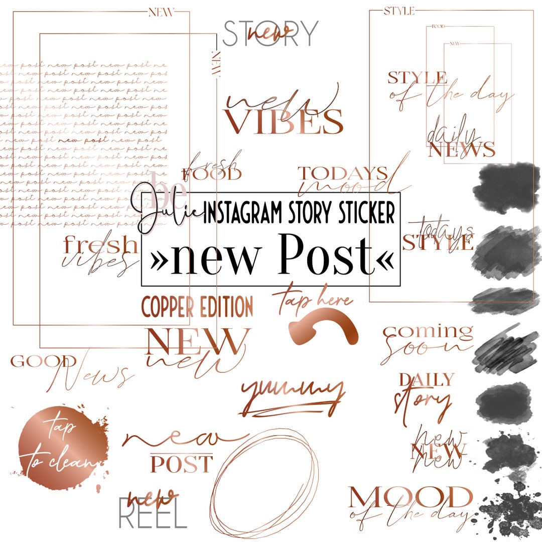 40+ NEUER POST PNGs Instagram Story Sticker glamour edition new Post ...