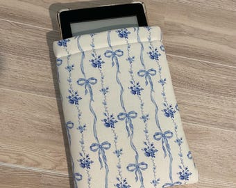 Kindle Paperwhite Sleeve Padded | Bow Kindle Case | E Reader Sleeve | Protective Kindle Cover | Book Lover Gift