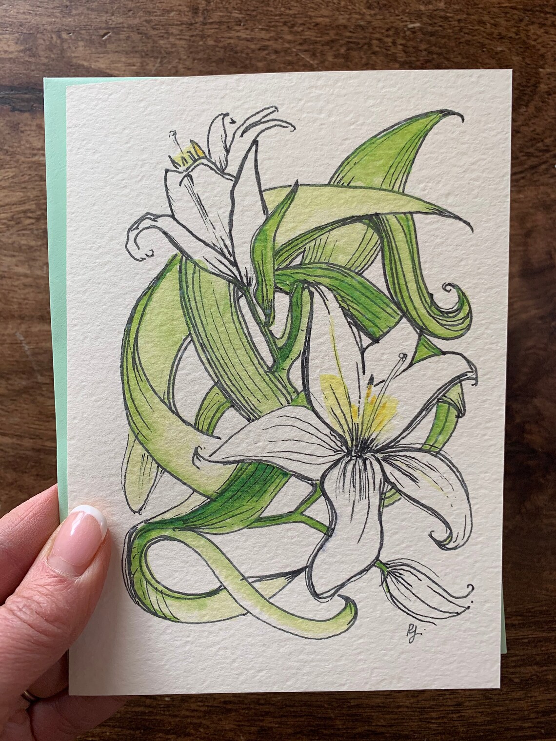 Signs of Spring Card Set Daffodils Hyacinth Easter Lilly Etsy