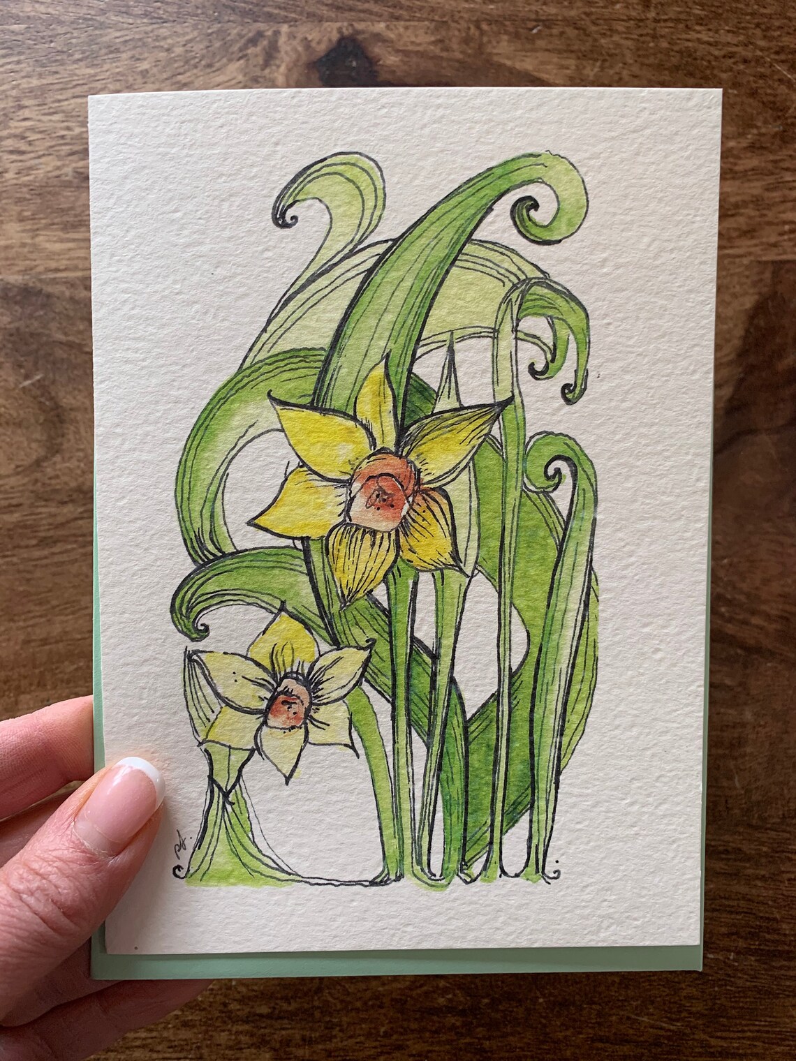 Signs of Spring Card Set Daffodils Hyacinth Easter Lilly Etsy