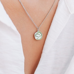 Collier zélandais | Collier de carte de Zélande | Bijoux de charme minimalistes de Zélande | Collier à breloques Zélande | Acier inoxydable doré ou argenté