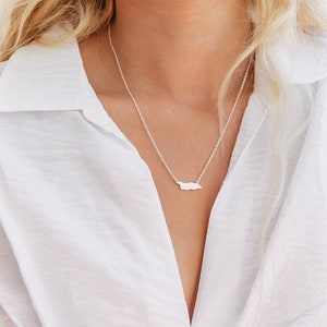 Aruba ketting | Aruba sieraad | Stainless steel RVS goud of zilver | Minimalistische bedel ketting Aruba eiland | Cadeau voor haar