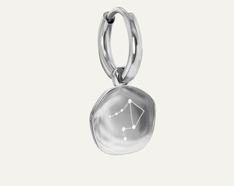 Zodiac sign Libra earring | Libra Zodiac earring | Constellation single earring | Starry sky ornament | Gift for her | Stainless steel