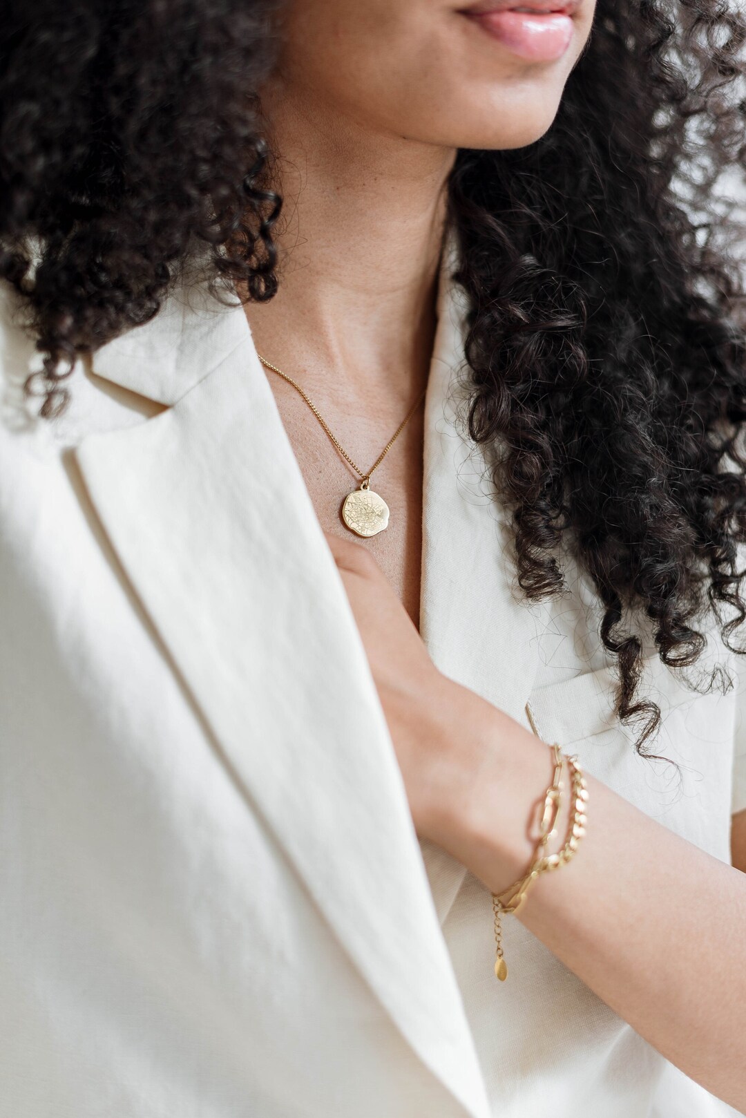 Amsterdam City Map Necklace City Map Charm Necklace Amterdam Etsy