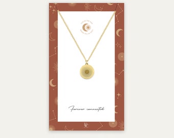 Forever connected – Sunshine necklace (single piece) - gold or silver