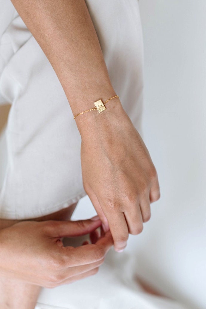 Amsterdam bracelet | Amsterdam canal house charm bracelet | Dutch jewelry | Canal house house bracelet | Gold or silver Stainless steel