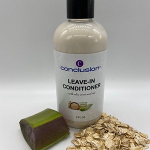 Aloe vera & Oat Leave in conditioner Detangler hair 8 oz