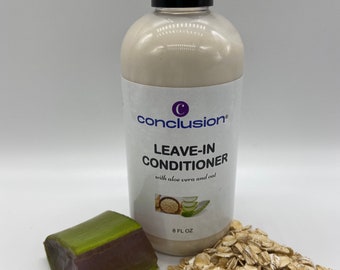 Aloe vera & Oat Leave in conditioner Detangler hair 8 oz