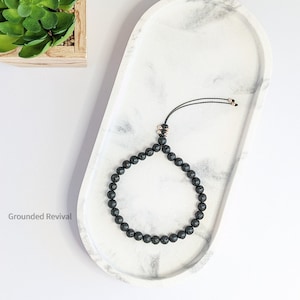 Bracelet Lava Tasbih + carte Dua | 33 perles de prière pour femme, Tasbeeh, bracelet de perles d'inquiétude, cadeau dhikr pour elle