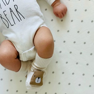 Peek-A-Boo Kid's 100% Baby Alpaca Non-Skid Socks
