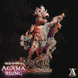 Blessed Claws of Ziskal  - Saurus - Miniature - D&D -  Lizardmen - Seraphon -  Fantasy